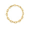 Designer Gold Almond Link Bracelet - 1